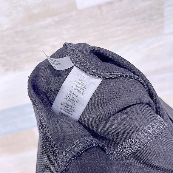 Calvin Klein Ponte Skinny Pants Black High Waist Elastic Waistband Womens Medium - Picture 6 of 6